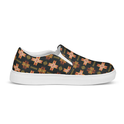 Fire Aztec Women__ Slip-on Canvas Shoes