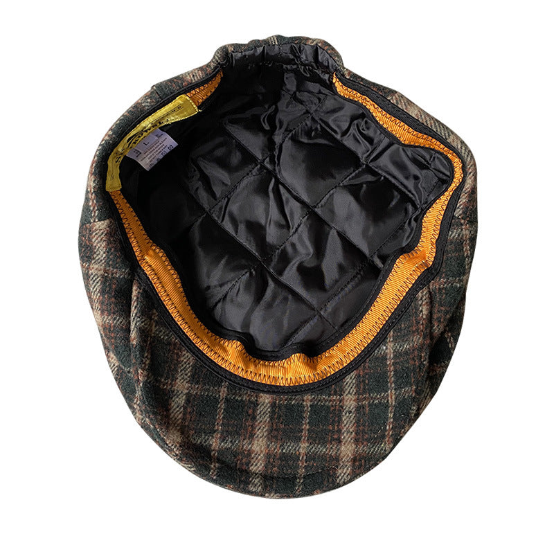 THE PEAKED Marl Flat Hat Kent-Harris Tweed