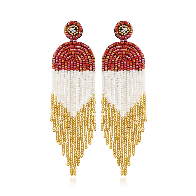 Bohemian Retro Ethnic Style Tassel Earrings