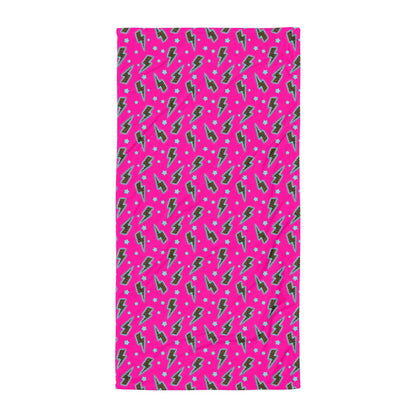 Leopard Lightning Beach Towel