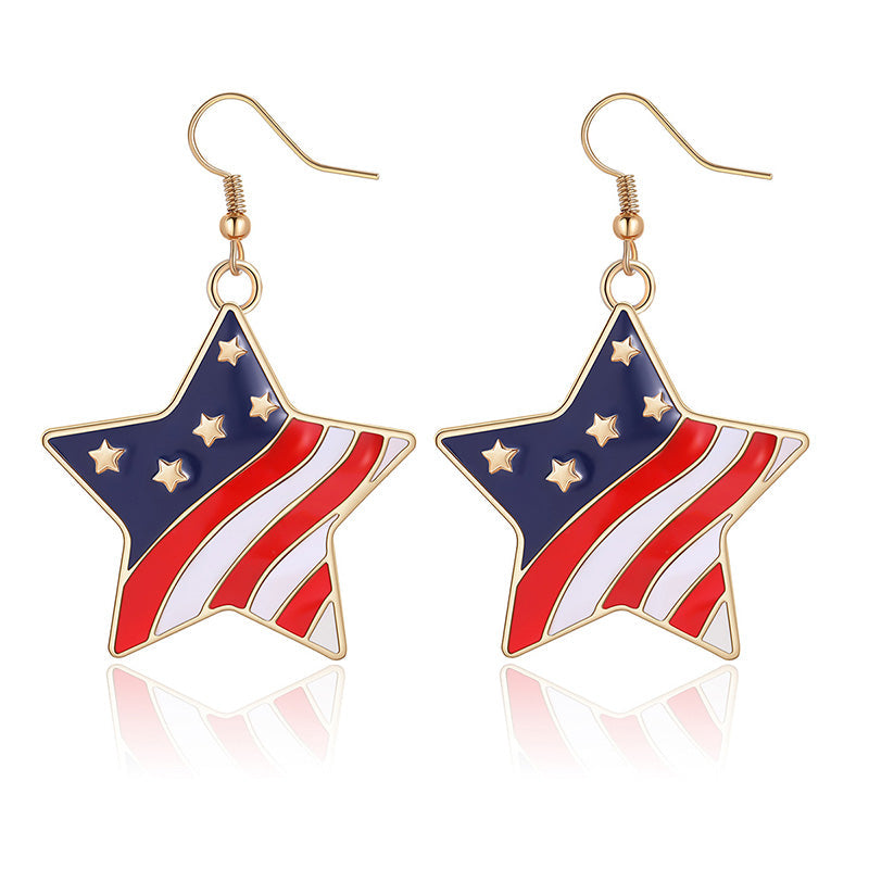 Star Independence Day Earrings