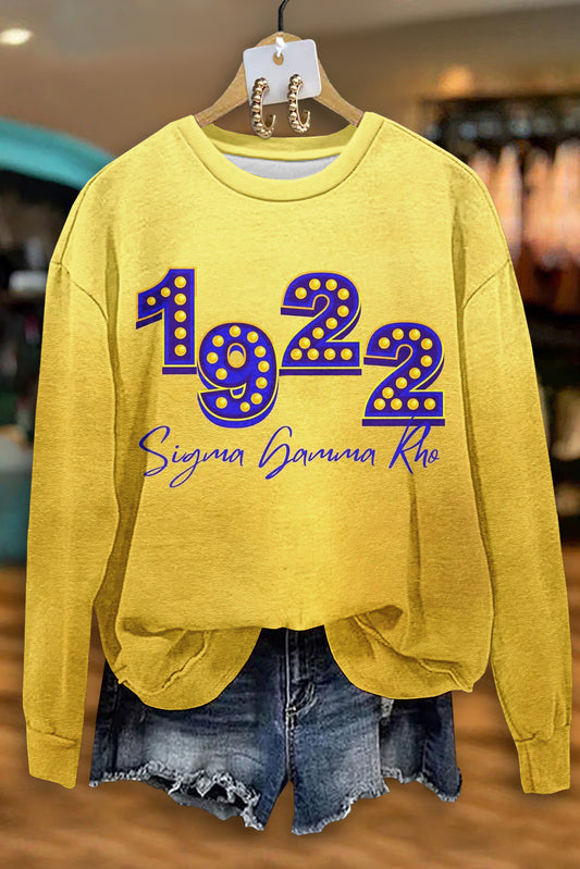 Sigma Gamma Rho Sorority Print Sweatshirt