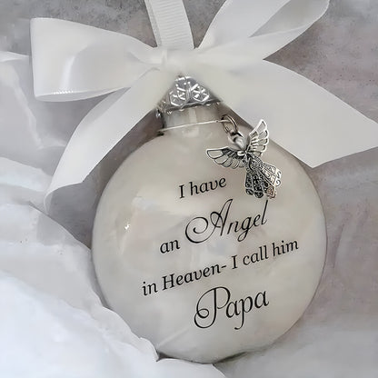 Christmas Angel in Heaven Memorial Ornament