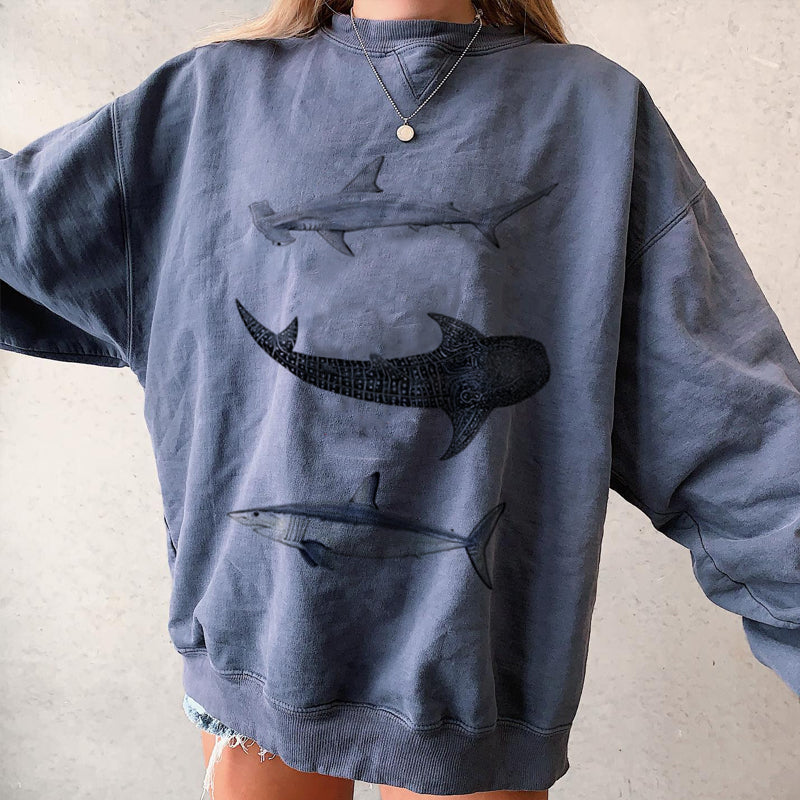 Retro Surf Casual Sweatshirt