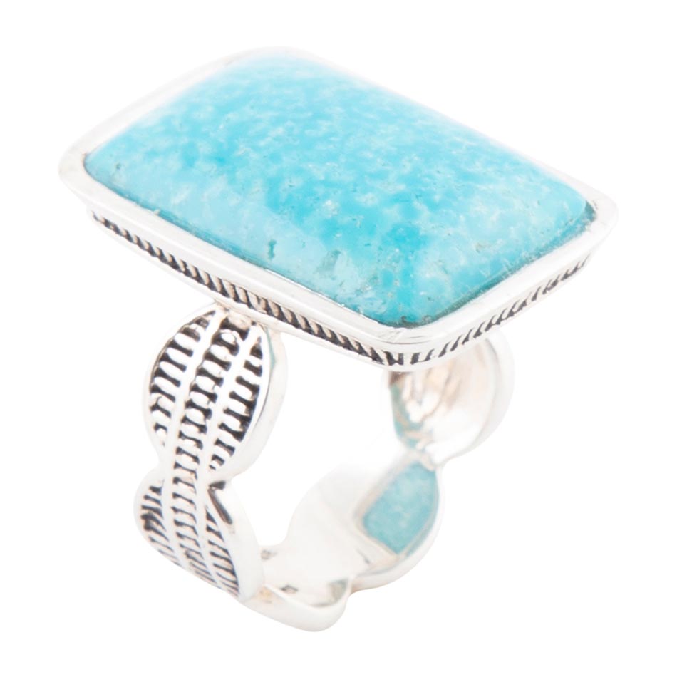 Zion Blue Turquoise and Sterling Silver Ring