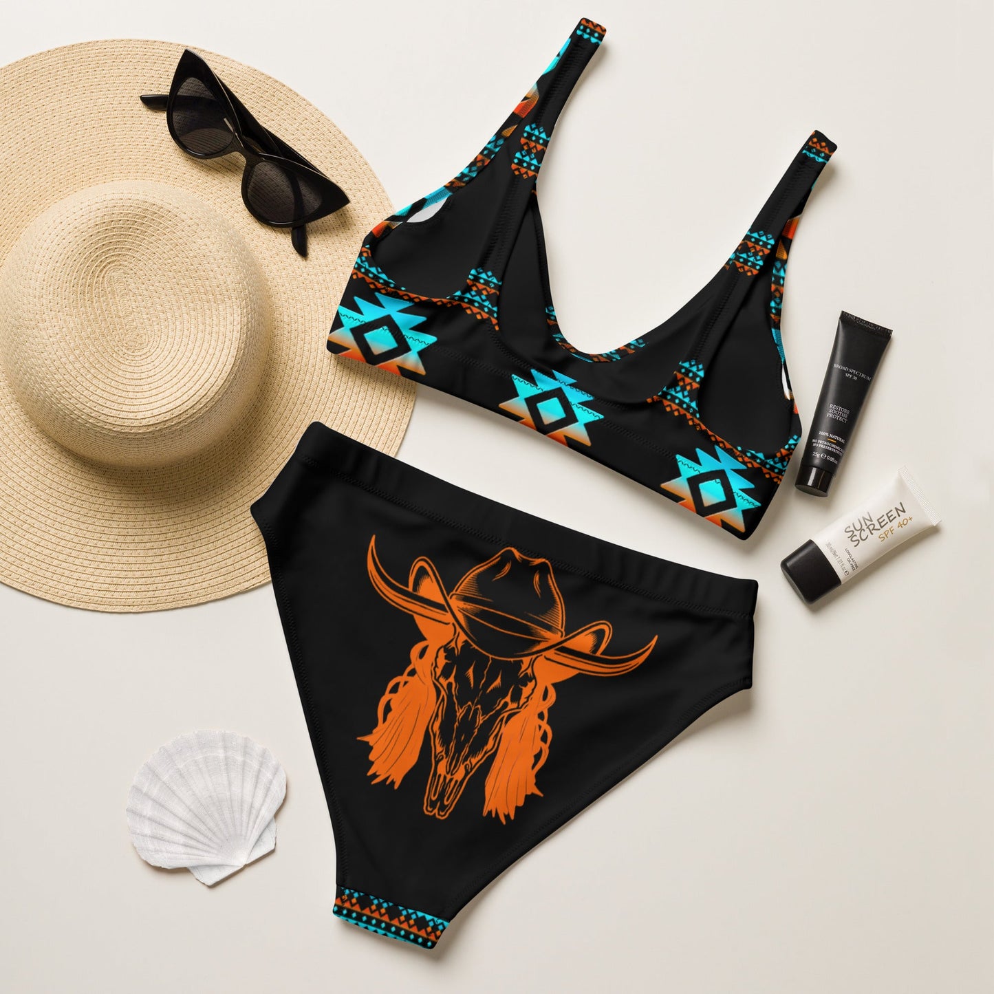 Mullet Cowboy Aztec Bikini