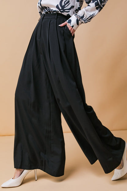 Throw It Back Woven Wide Leg Pants