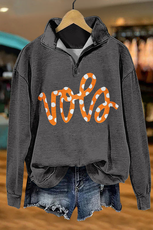 Cute Gameday Tennessee Volunteers Print Sweatshirt