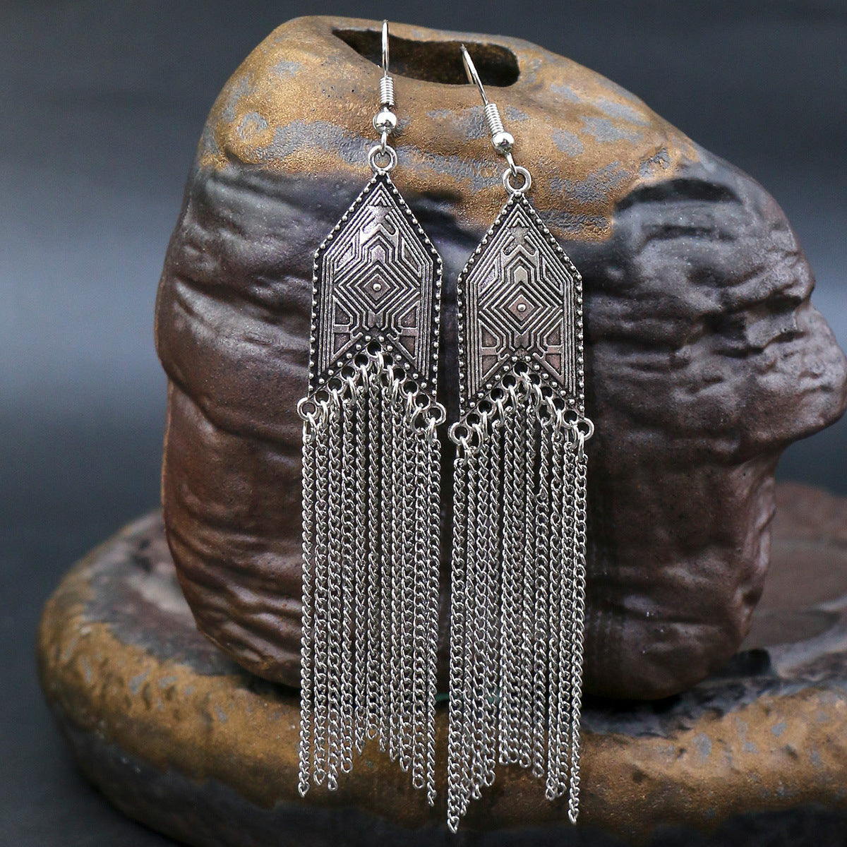 Alloy Tassel Earrings