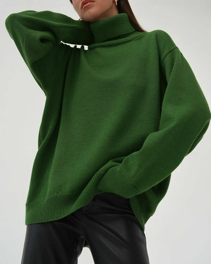 Turtleneck Loose Knit Sweater