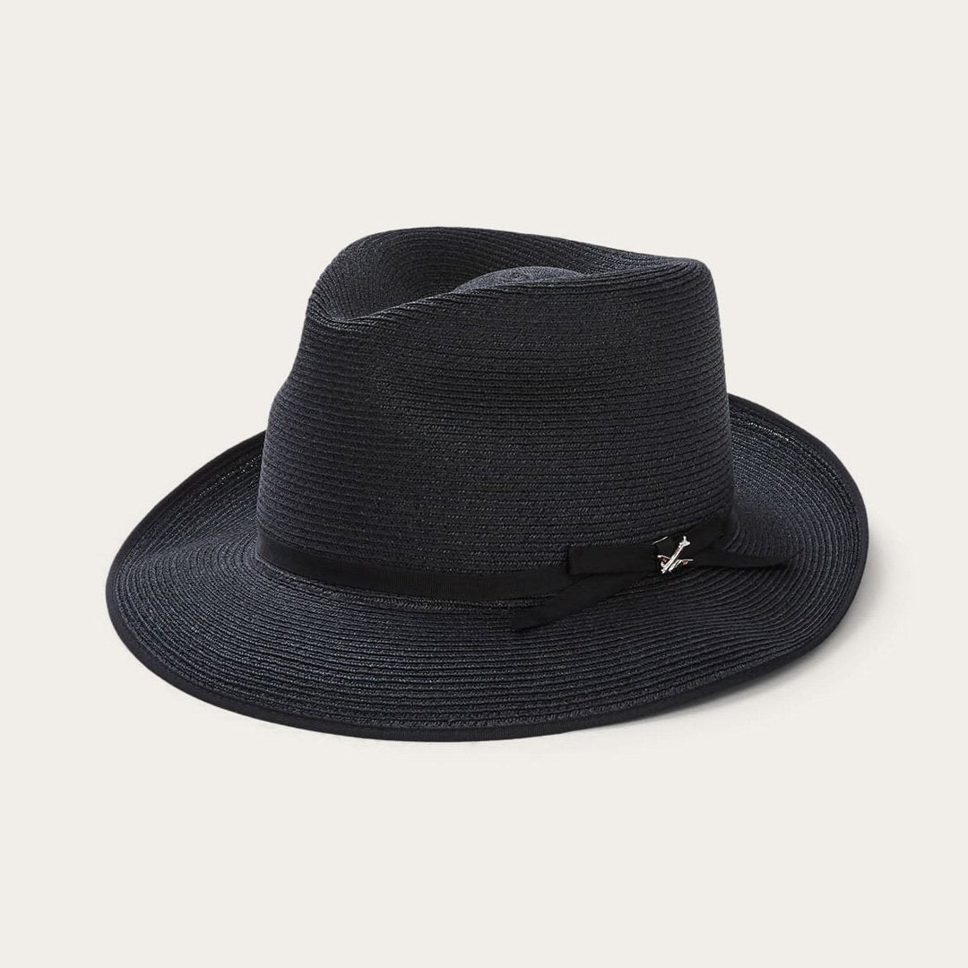 STRATOLINER HEMP FEDORA -BLACK