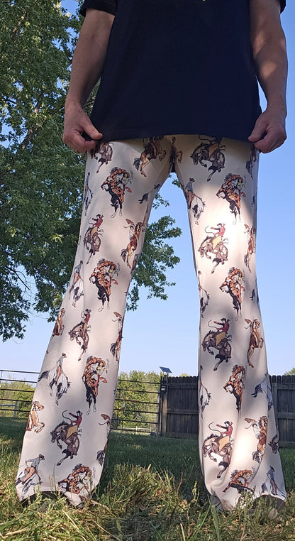 Vintage Rodeo Cowgirl Flare Pants