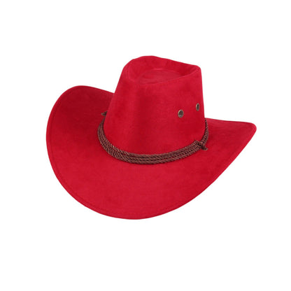 Men's Vintage Western Cowboy Hat Suede Knight Hat