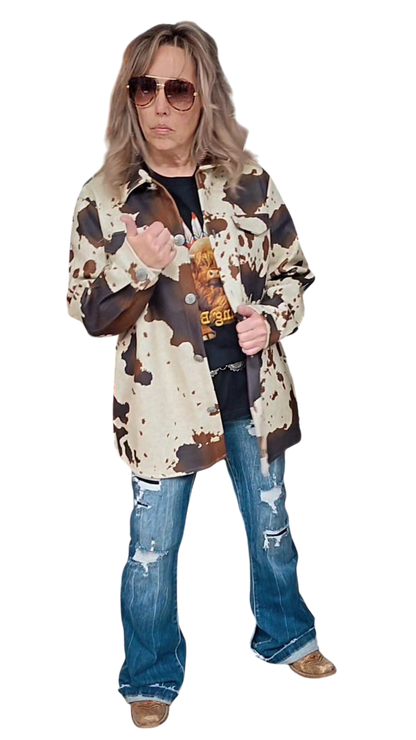 Desperado Cow Print Jacket