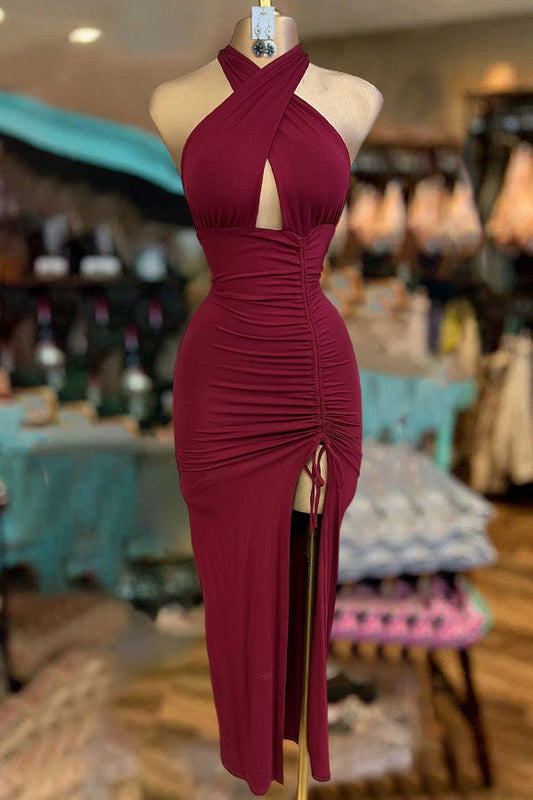 Sexy Hollow Slim Midi Dress