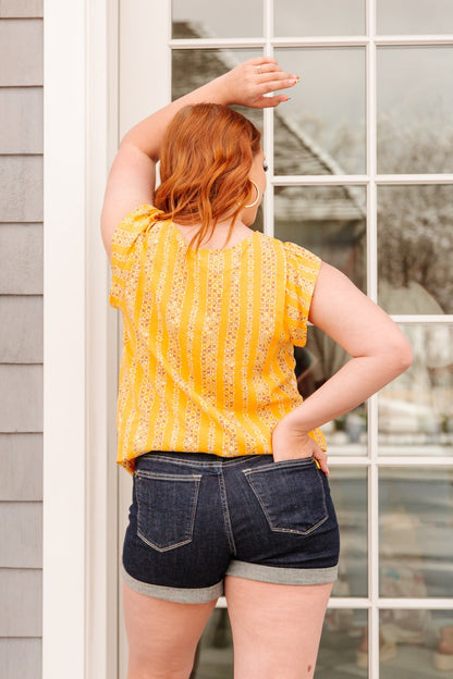 Mellow Yellow Blouse Small or Medium