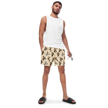 Yeehaw Vintage Cowgirl Men's Swim Trunks