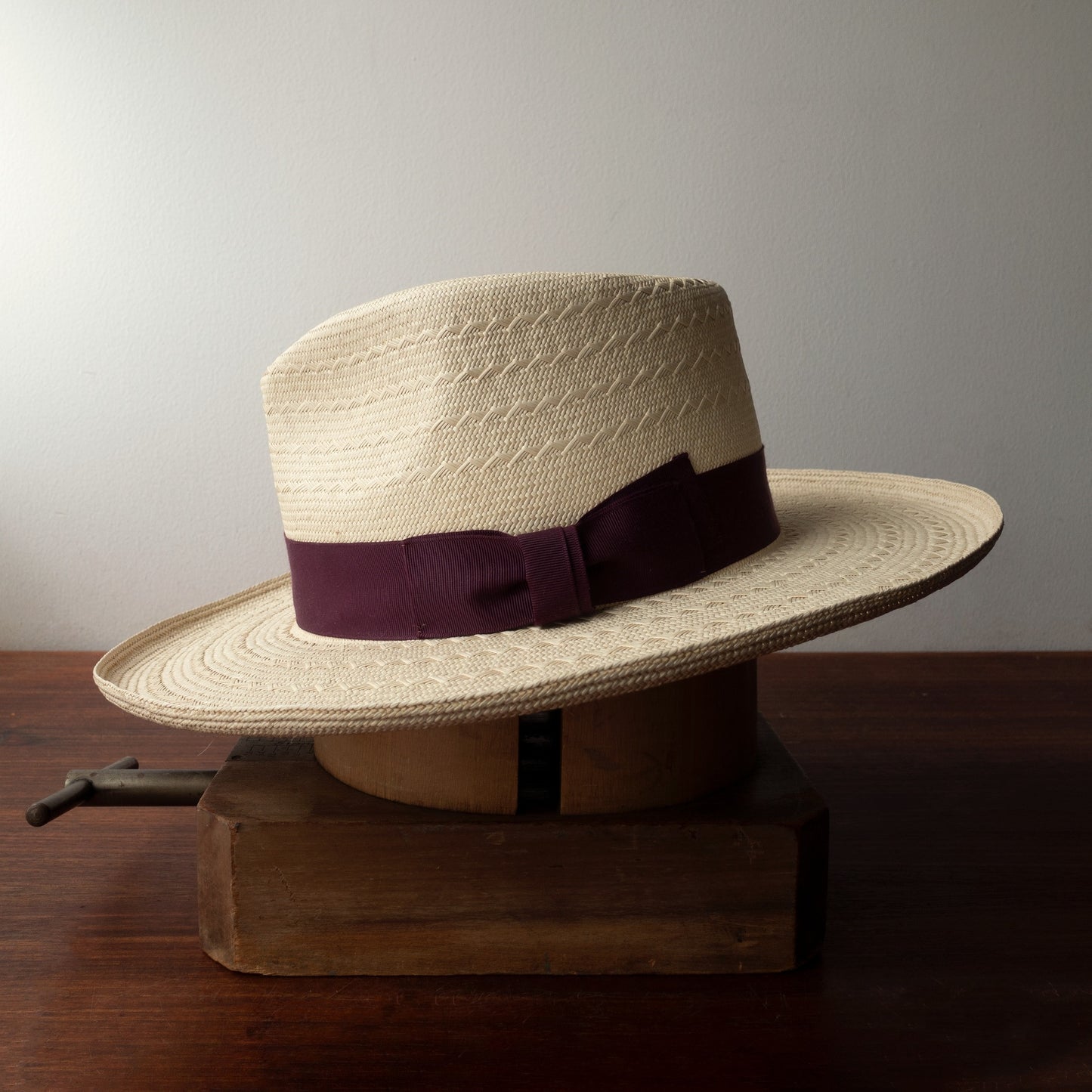 Panama Wide Brim Hat - Red