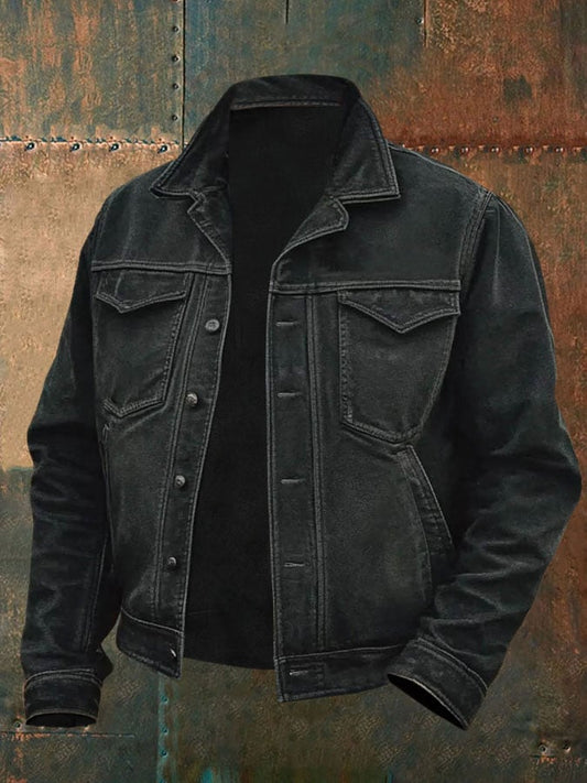 Men's Western Style Casual Denim Jacket