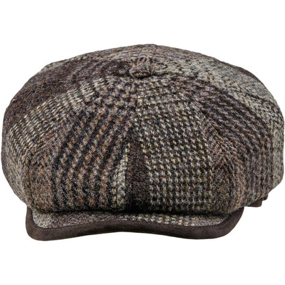 [NEW!]PEAKED CAPS Genuine Scottish Harris Tweed 8 Panels Man Cap Malone