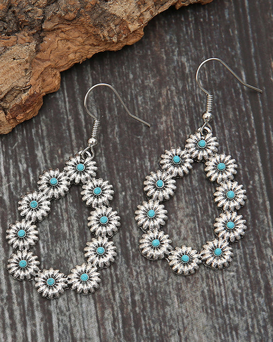 Floral Drop Earrings-0520