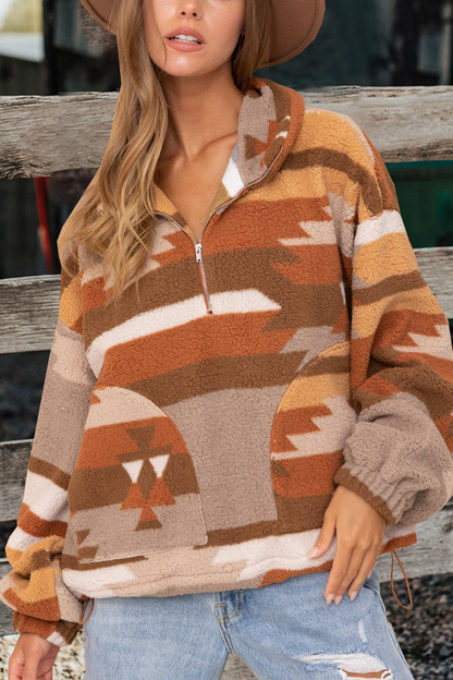 Aztec Soft Pullover Fleece