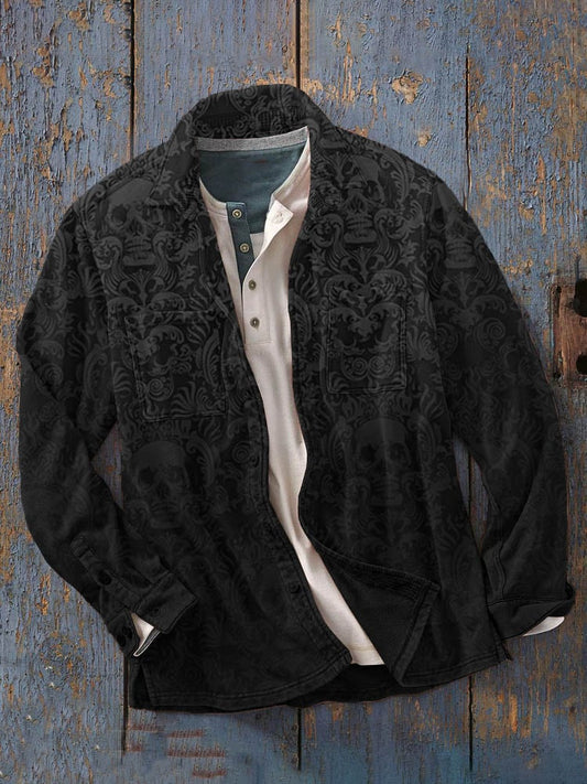 Men's Dark Skull Long Sleeve Jacket