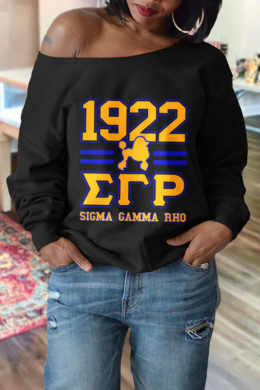 Sigma Gamma Rho Sorority Print Sweatshirt