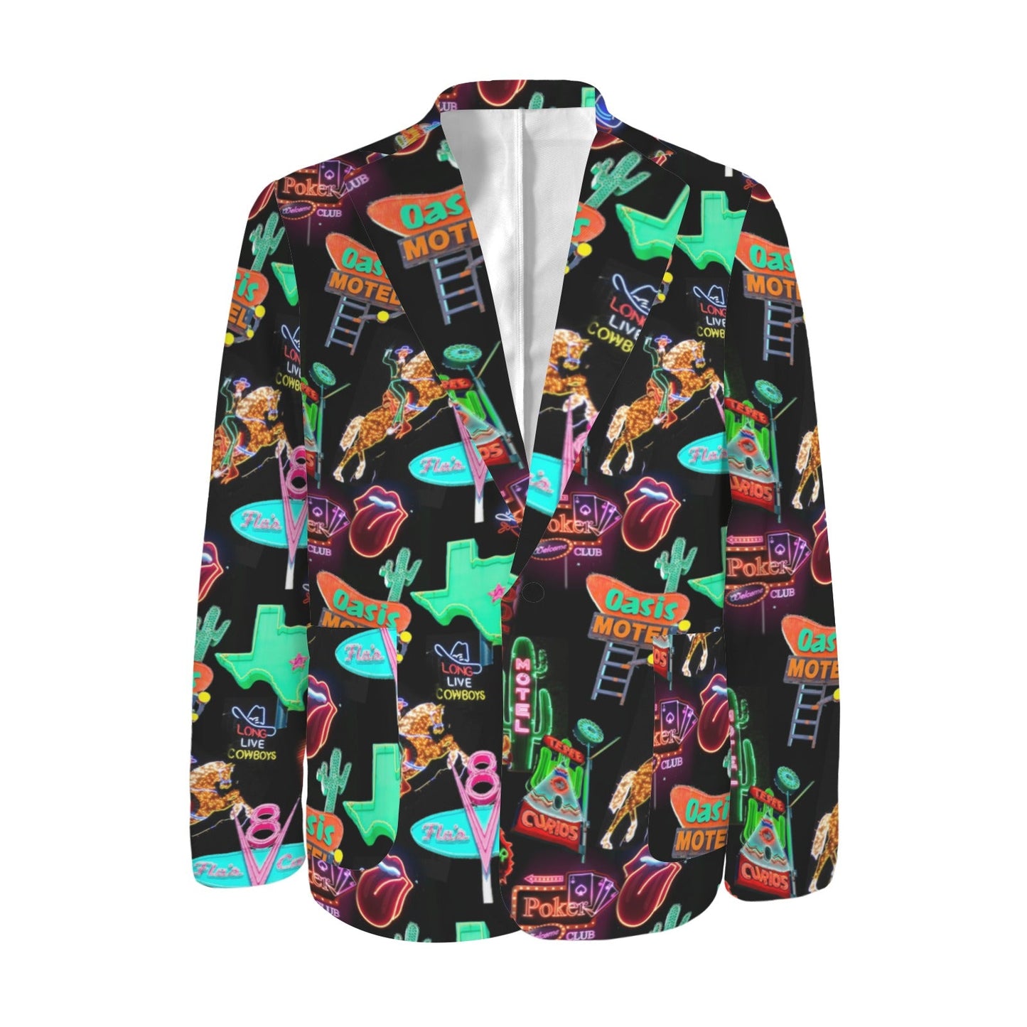 Vegas Neon Men's Western Blazer