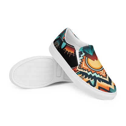 Southwestern Women__ Slip-on Canvas Shoes