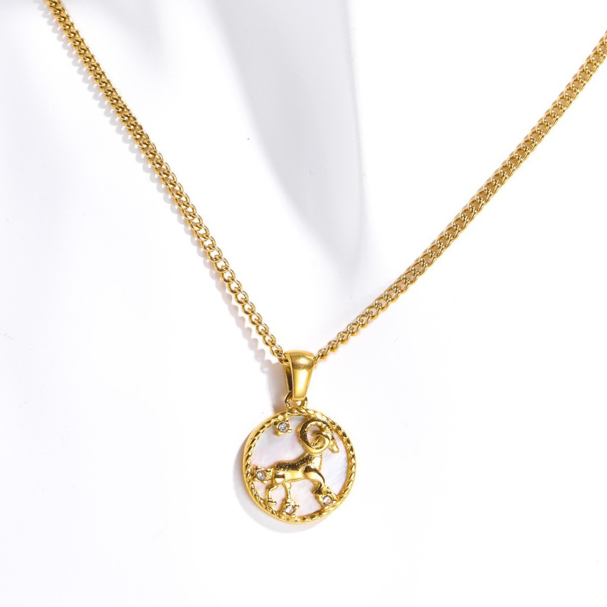 Women's Vintage Zodiac Coin Necklace