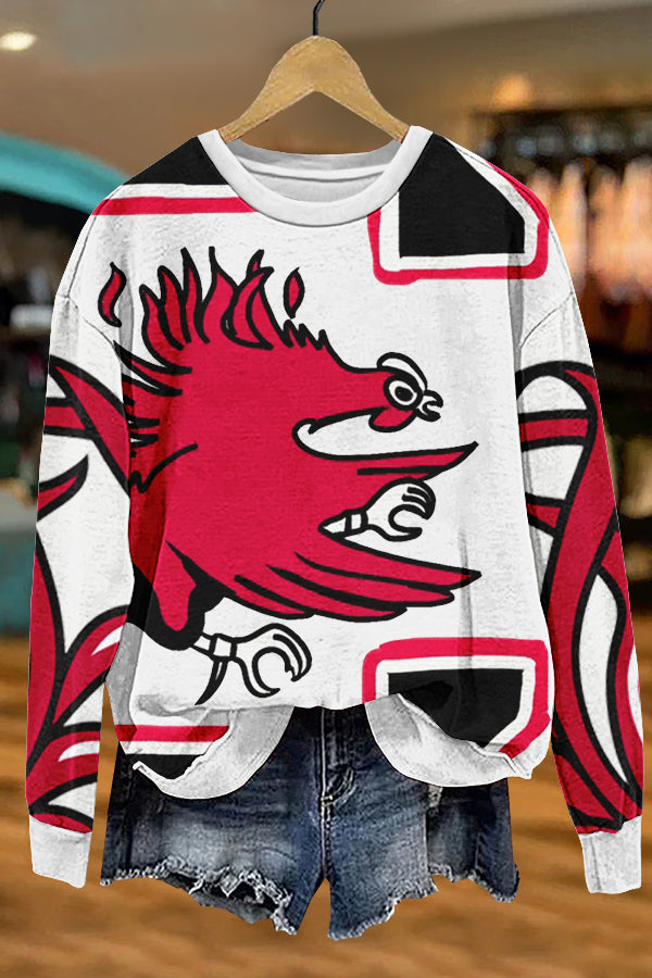 Cozy Gameday South Carolina Gamecocks Print Sweatshirt