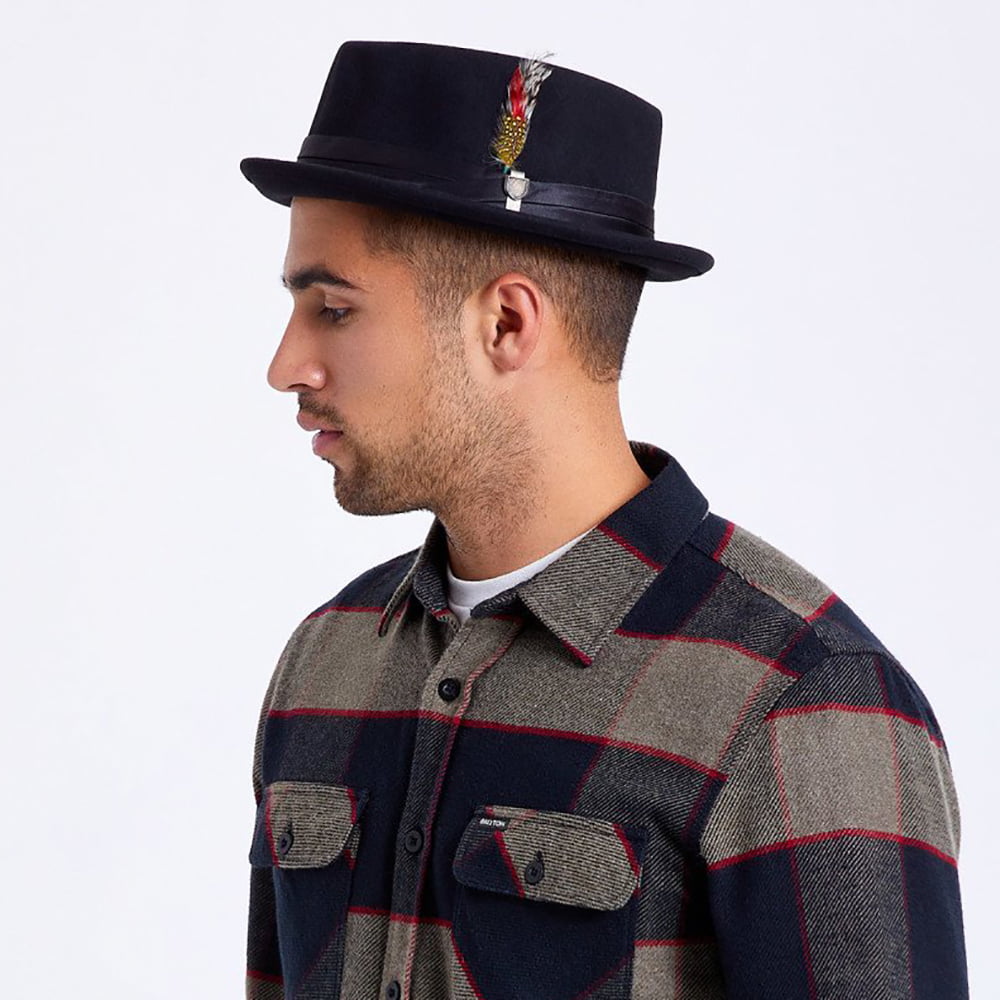 Tienda Brixton Hats Stout Wool Felt Pork Pie Hat - Black