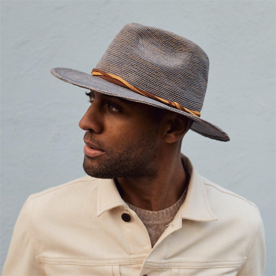 [New] Can be rolls up for packing- Goorin Handmade RAFFIA HAZE Fedora