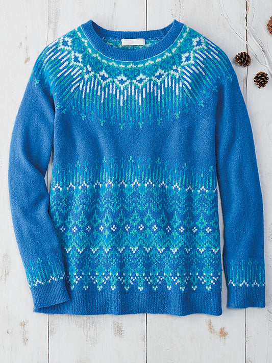 Women's Winter Geometric Sweater