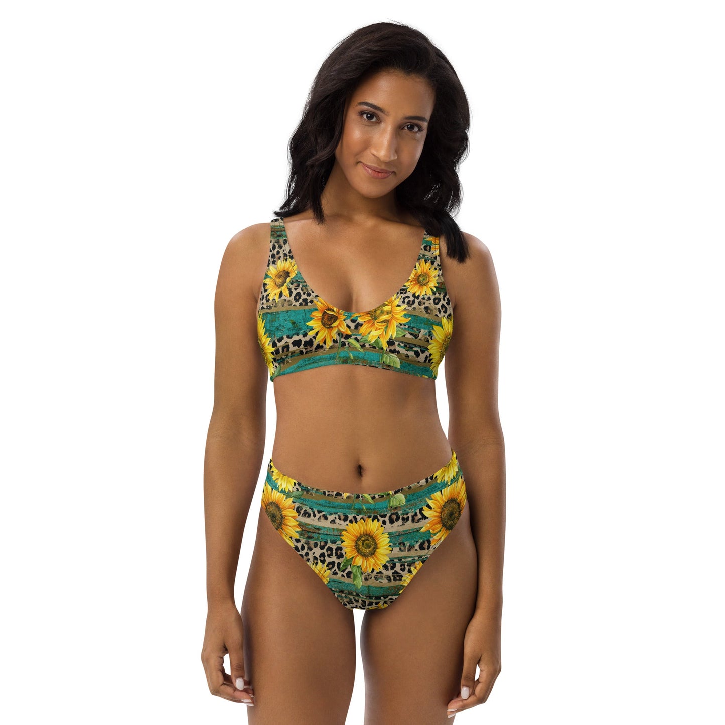 Yeehaw Leopard & Sunflower Bikini