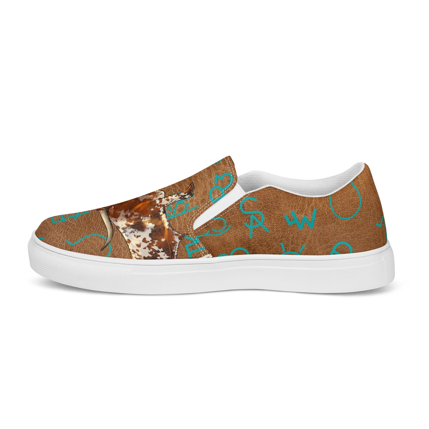 Longhorn & Brands Women__ slip-on canvas shoes