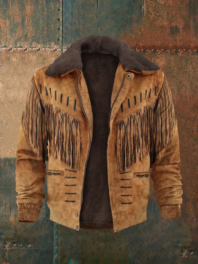 Men's Retro Tassel Casual Jacket