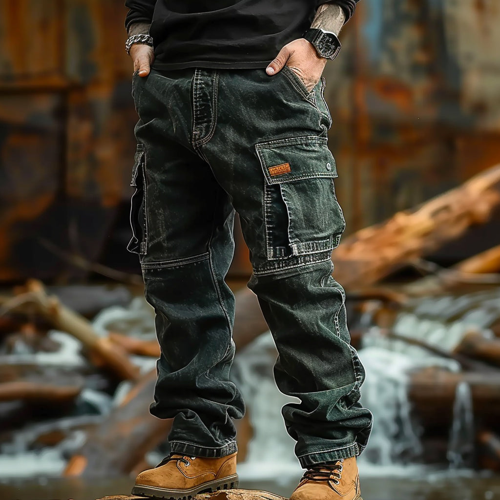 Men's Multi-Pocket Vintage Outdoor Work Trousers