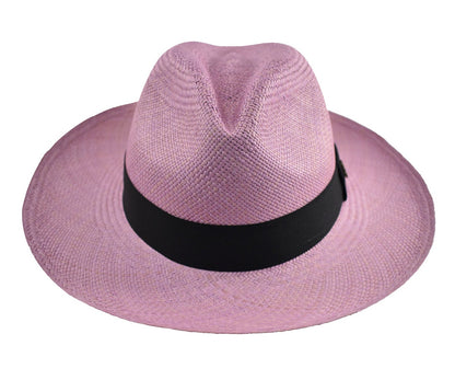 Advanced Original Panama Hat-Lilac Toquilla Straw-Handwoven in Ecuador