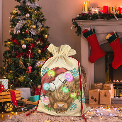 Christmas Highland Santa Sack set of 3