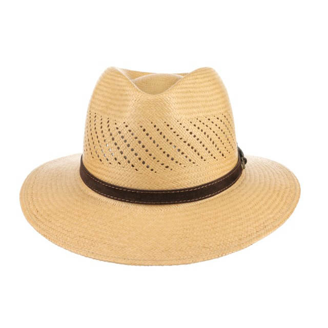 Riobam AIR PANAMA HAT-Paja Toquilla-brown [Fast shipping and box packing]