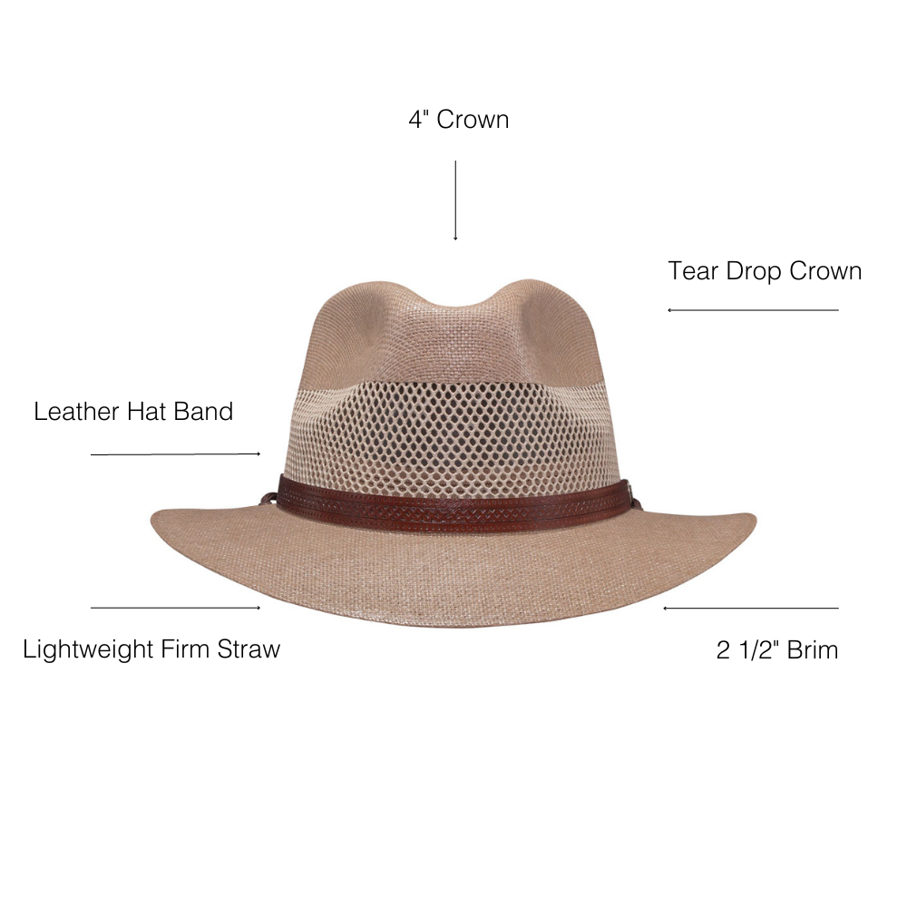 Milan | Straw Fedora Hat