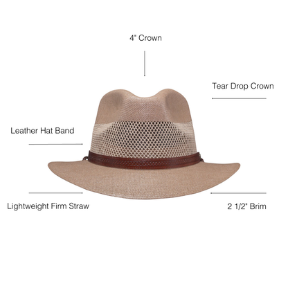 Milan | Straw Fedora Hat