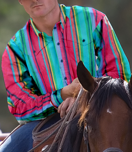 Vintage Men's Pink Striped Shirt