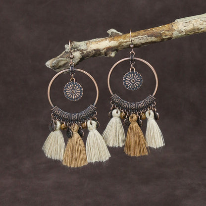 Women's Bohemian Tassel Irregular Earring