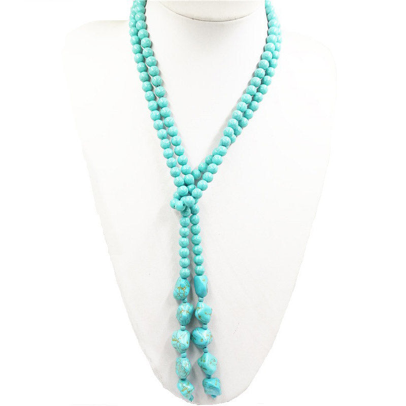 Vintage Turquoise Beaded Necklace