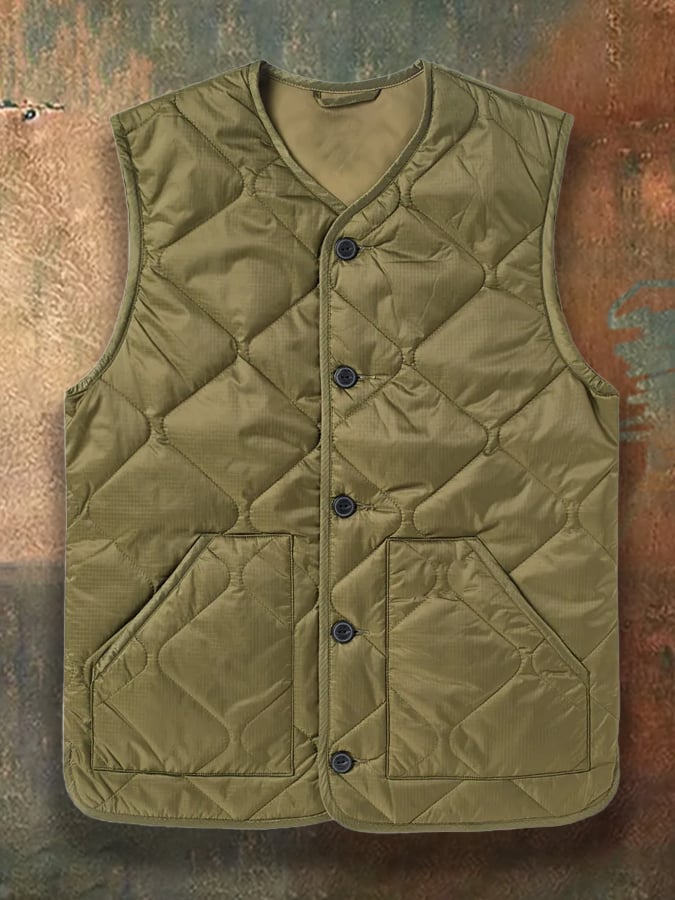 Men's Retro Simple Western Warm Vest