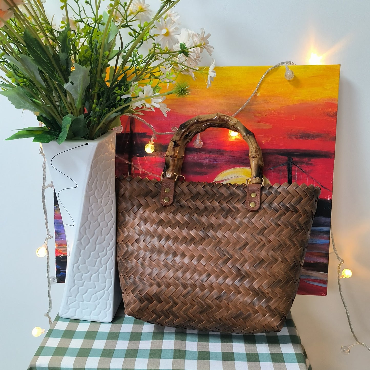 Vacation Retro Woven Bag