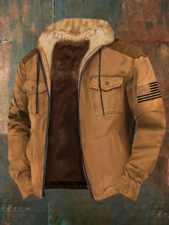 Men's Casual Plush Jacket